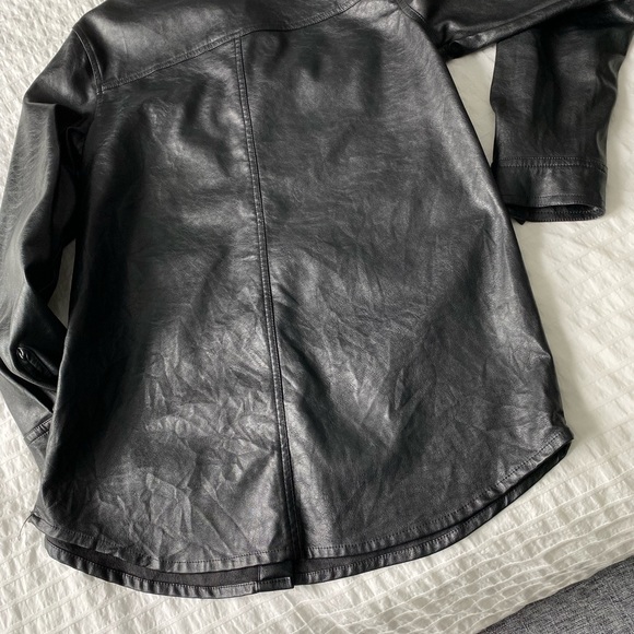 Dynamite faux leather oversized shirt - Picture 6 of 6